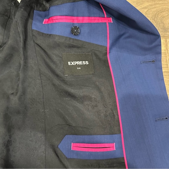 Express Blue Men's Blazer - Picture 5 of 7